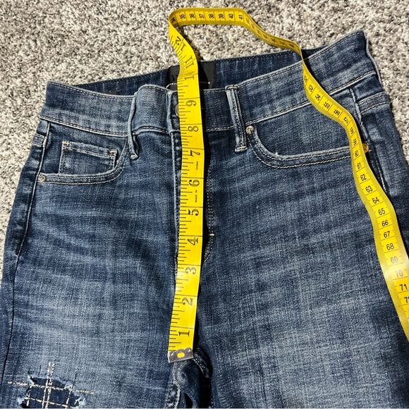 White House Black Market Womens Size 00S High Rise Slim Ankle Distressed - Picture 5 of 10